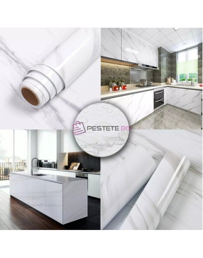 Мраморно фолио за мебели и стени водоустойчиво